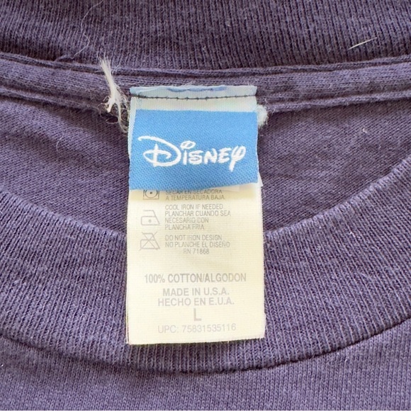 Mickey Mouse Shirt Adult Large Don't Mess With USA Navy Blue Disney Tee - Picture 3 of 8